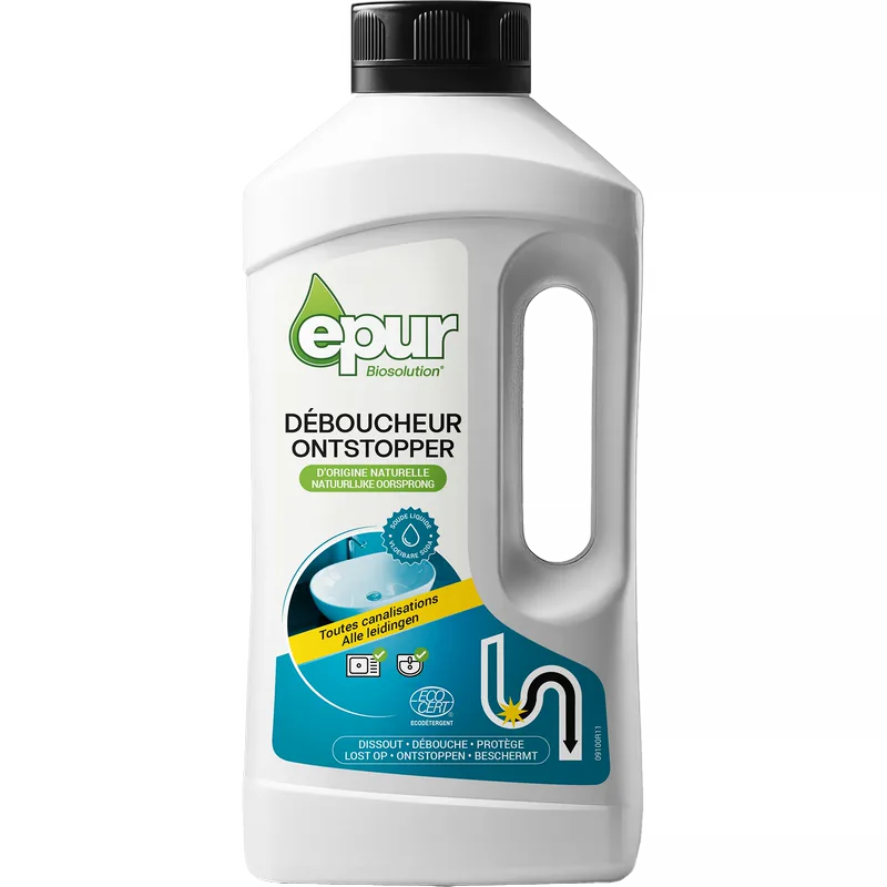 Déboucheur toutes canalisations soude liquide, 1 L