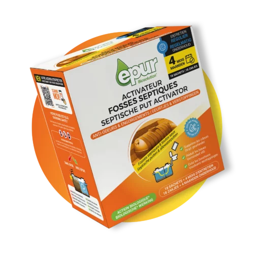 1006800_Activateur fosses septiques_4 mois_18 x 25 g Activateur fosses septiques en sachets